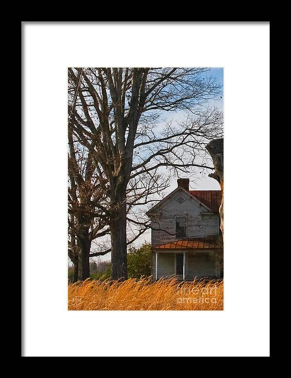 Landscape Framed Print featuring the photograph Southern Porch by Geri Glavis