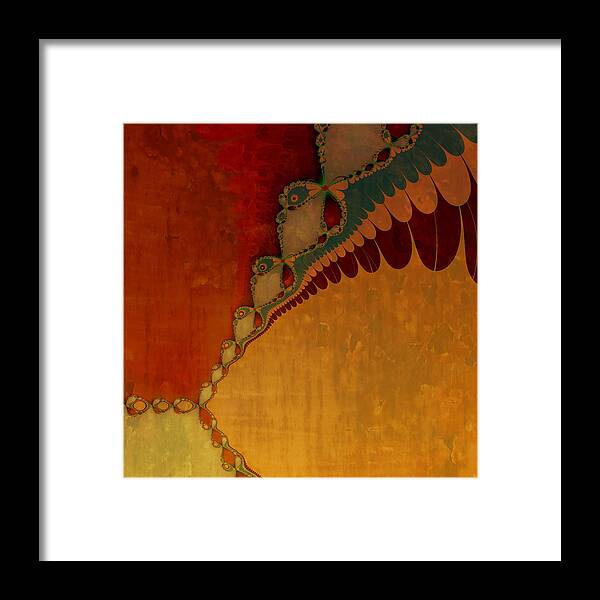 Fractal Art Framed Print featuring the photograph Southwestern Sunset II by Bonnie Bruno