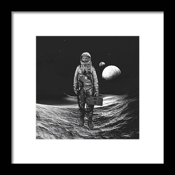  Framed Print featuring the photograph Space Man by Usman Ali