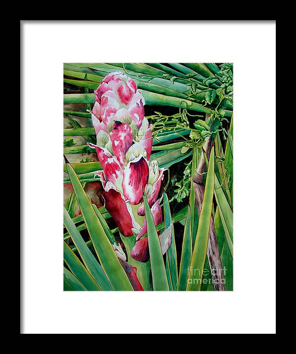 Floral Painting Framed Print featuring the painting Spanish Dagger III by Kandyce Waltensperger