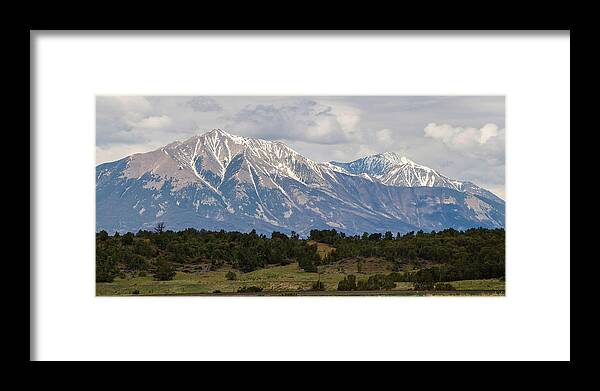 Spanish Framed Print featuring the photograph Spanish Peaks 2 by Aaron Spong