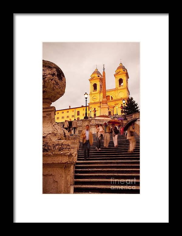 Spanish Steps Framed Print featuring the photograph Spanish Steps by Brian Jannsen