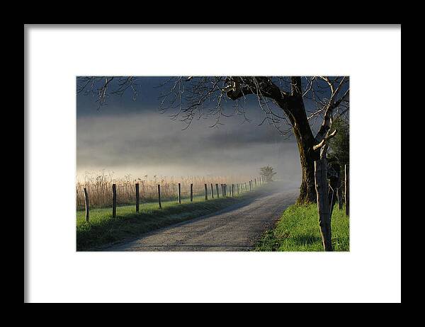 Cades Cove Framed Print featuring the photograph Sparks Lane Sunrise III by Douglas Stucky