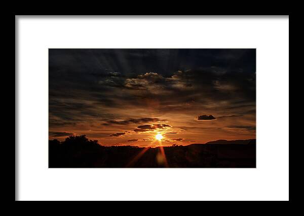 Sunset Framed Print featuring the photograph Spectacle in the Sky by Pedro Fernandez