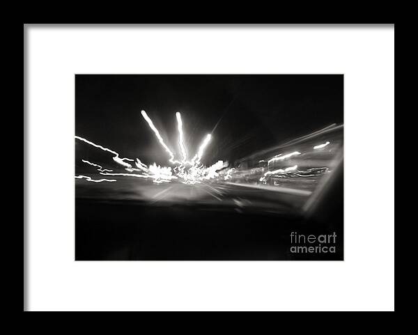 Abstract Framed Print featuring the photograph Speed of Light by Robyn King