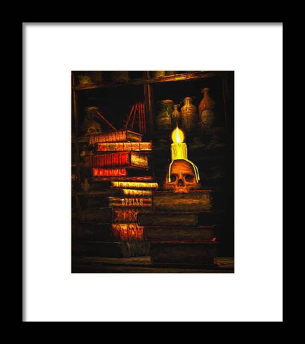 Spell Framed Print featuring the painting Spells by Bob Orsillo