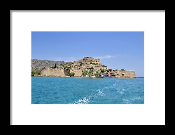 Spinalonga Framed Print featuring the photograph Spinalonga island Crete Greece by Matthias Hauser