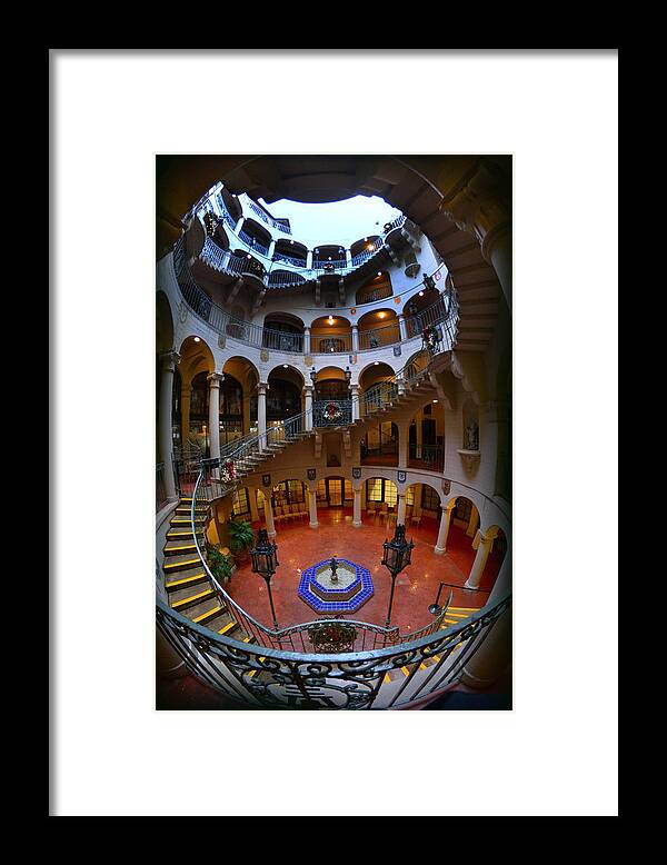 Mission Inn Riverside Framed Print featuring the photograph Spiral by Craig Incardone