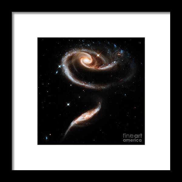Galaxy Framed Print featuring the photograph Spiral Galaxies by Stephanie Frey