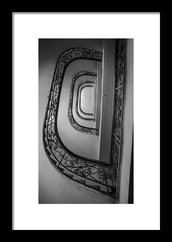 Staircase Framed Print featuring the photograph Spiral Staircase by Andreas Berthold