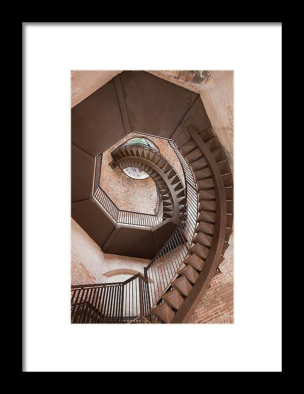 Tranquility Framed Print featuring the photograph Spiral Staircase In Lamberti Tower by Buena Vista Images