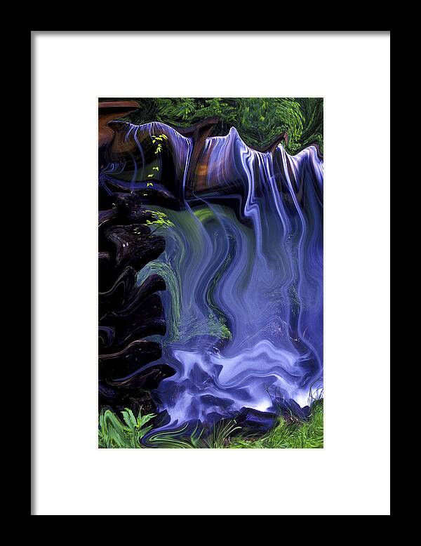 Abstract Framed Print featuring the photograph Spirit Falls by Paul W Faust - Impressions of Light