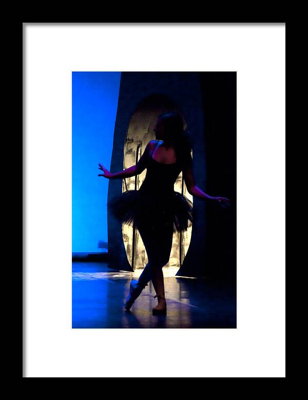 Theatre Framed Print featuring the photograph Spirit Of Dance 3 - A Backlighting Of A Ballet Dancer by Pedro Cardona Llambias