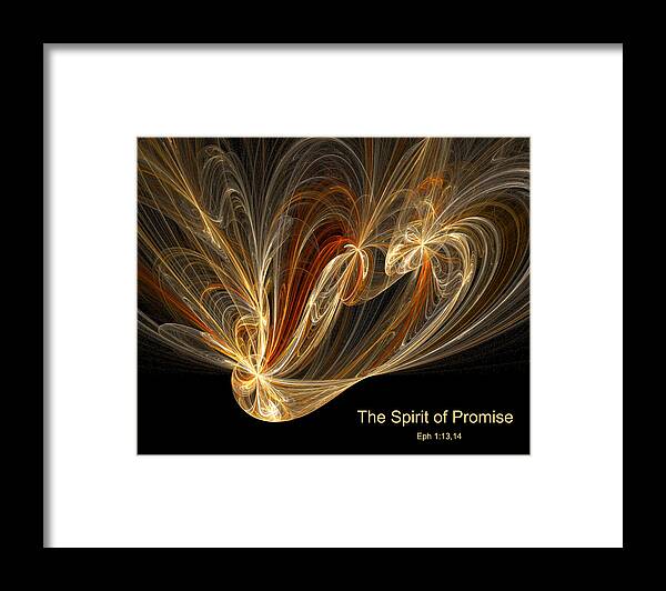 Christian Art Framed Print featuring the digital art Spirit of Promise by R Thomas Brass