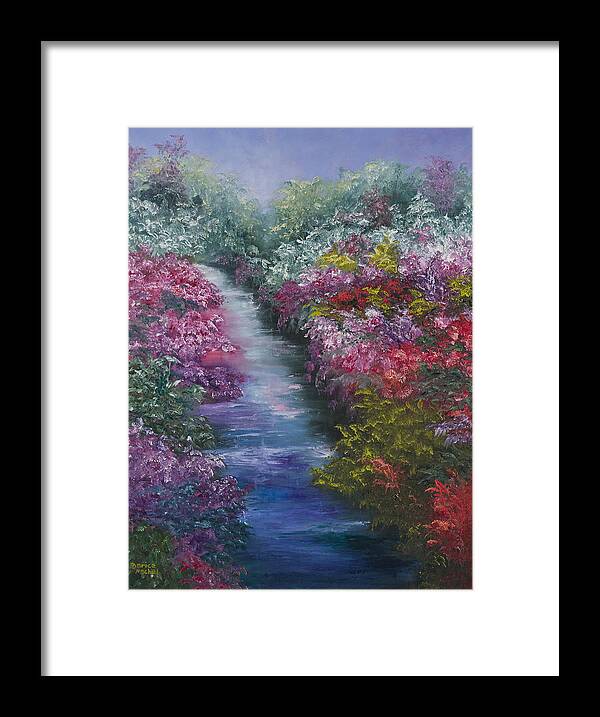 Landscape Framed Print featuring the painting Splash Of Spring by Darice Machel McGuire