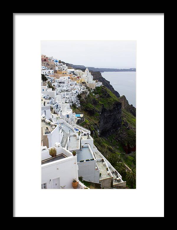 Santorini Framed Print featuring the photograph Splendor of Santorini by Christie Kowalski
