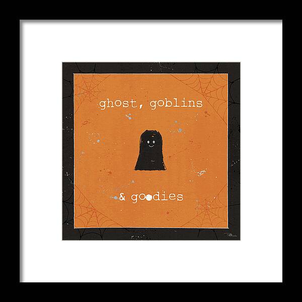 Autumn Framed Print featuring the painting Spooky Cuties IIi by Pela Studio
