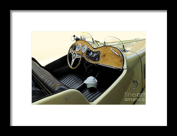 Vintage Framed Print featuring the photograph Sporty Styling by Brenda Kean