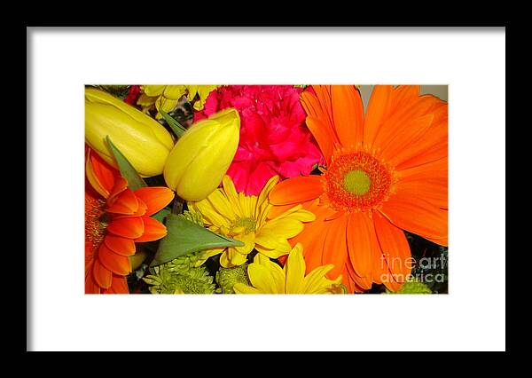 Bouquet Framed Print featuring the photograph Spring Bouquet by Margaret Hamilton