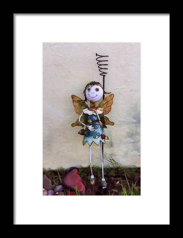 Spring Framed Print featuring the digital art Spring Fairy by Photographic Art by Russel Ray Photos
