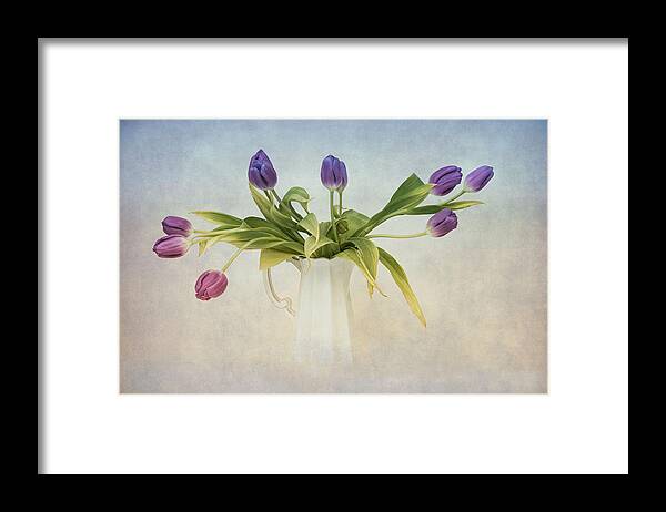 Tulips.spring Framed Print featuring the photograph Spring Fling by Robin-Lee Vieira