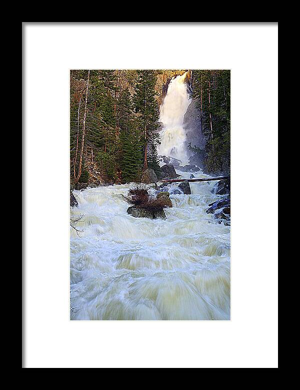 Fish Creek Falls Framed Print featuring the photograph Spring Flow Falls by Matt Helm
