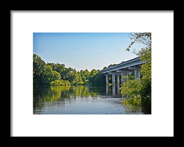Water Framed Print featuring the photograph Spring Green River by Linda Brown