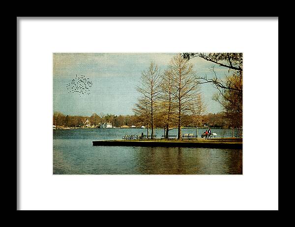 Park Framed Print featuring the photograph Spring In The Park by Cathy Kovarik