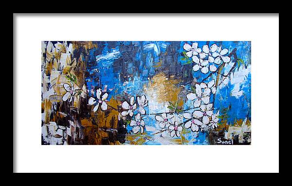 Spring Framed Print featuring the painting Spring is in the air by Sunel De Lange