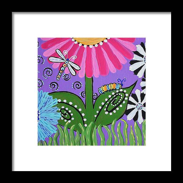 Spring Framed Print featuring the painting Spring Joy 1 by Kelly Nicodemus-Miller