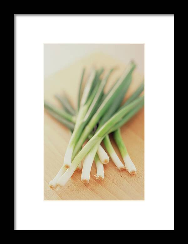 Onion Framed Print featuring the photograph Spring Onions by William Lingwood/science Photo Library