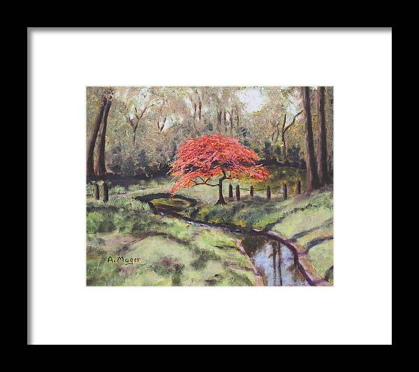 Painting Framed Print featuring the painting Spring Seclusion by Alan Mager