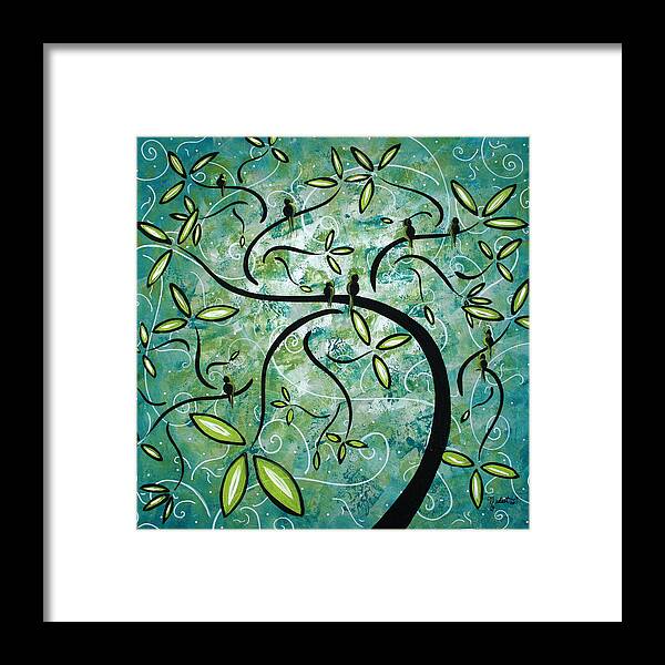 Wall Framed Print featuring the painting Spring Shine by MADART by Megan Duncanson