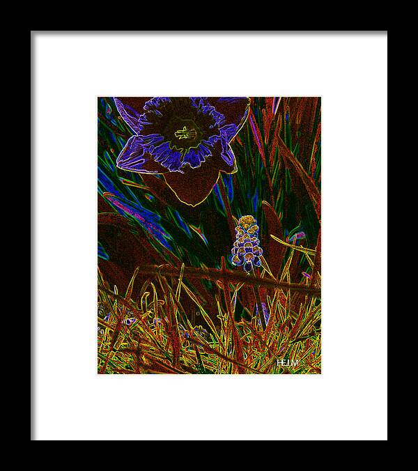  Flower Paintings Paintings Framed Print featuring the photograph Spring time in Lillyput by Mayhem Mediums