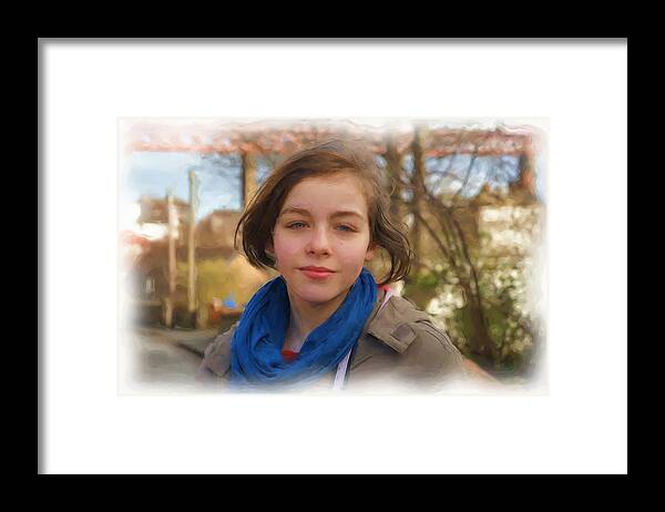Portrait Framed Print featuring the photograph Spring Wind of Change by Elena Perelman