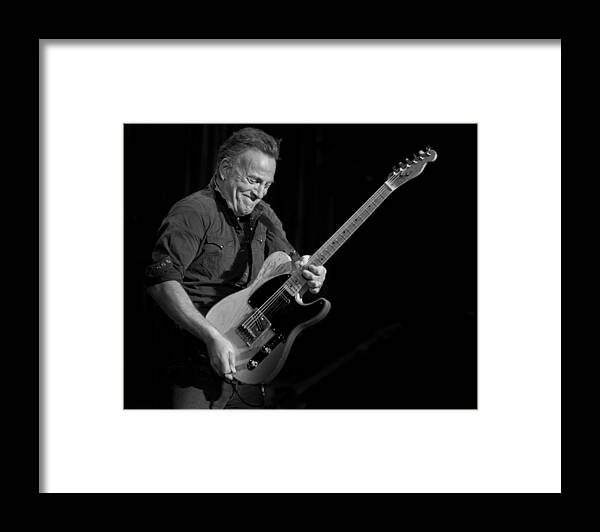 Springsteen Framed Print featuring the photograph Springsteen Shreds BW by Jeff Ross
