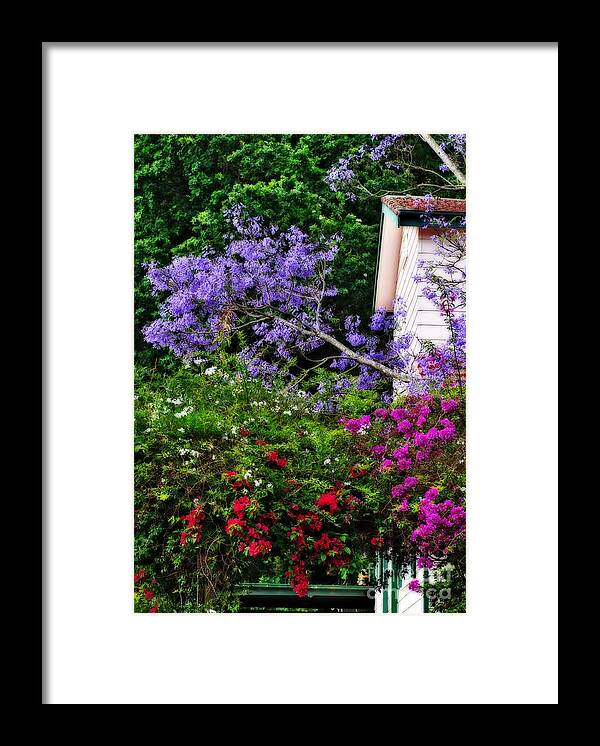 Photography Framed Print featuring the photograph Springtime Beauty - Urban Scene by Kaye Menner