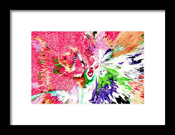 Abstract Framed Print featuring the photograph Springtime by Linda Cox