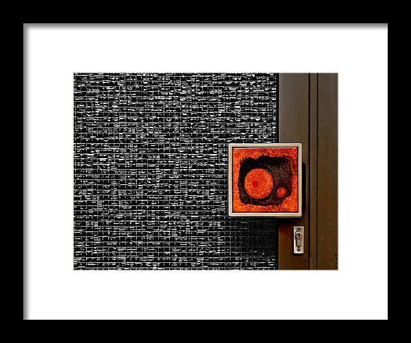 Doorknob Framed Print featuring the photograph Square Doorknob by Joe Bonita