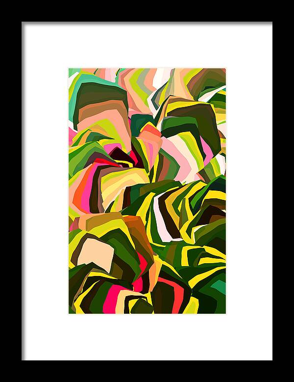 Digital Framed Print featuring the digital art Square Root 1 by Artcetera By   LizMac