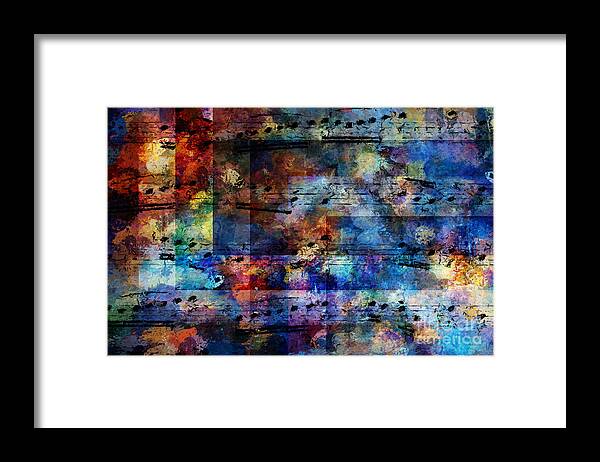 Music Framed Print featuring the digital art Squared Off by Lon Chaffin