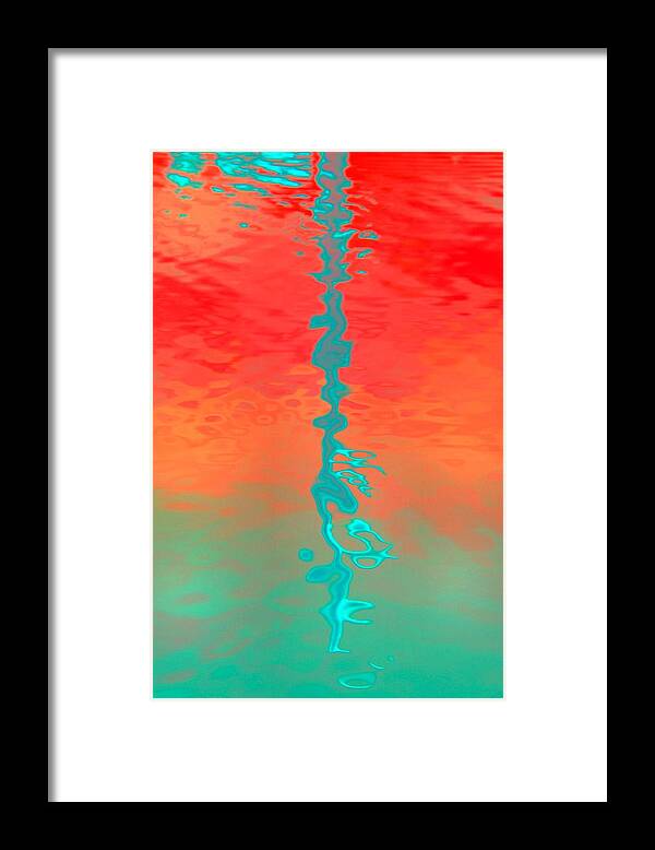 Water Reflection Framed Print featuring the photograph Squid Club by Abbie Loyd Kern