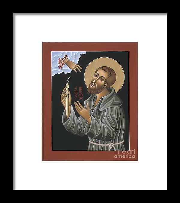 St. Benedict Joseph Labre Framed Print featuring the painting St. Benedict Joseph Labre 062 by William Hart McNichols