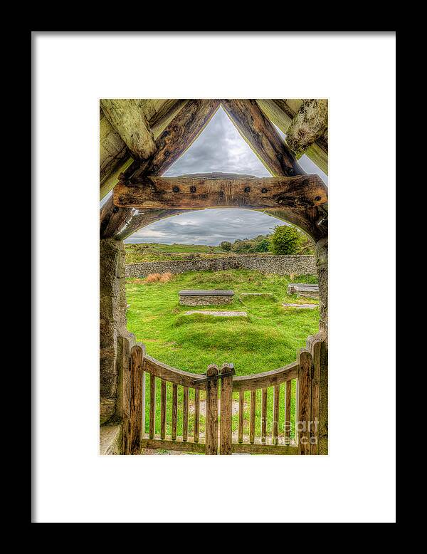British Framed Print featuring the photograph St Celynnin Graveyard by Adrian Evans