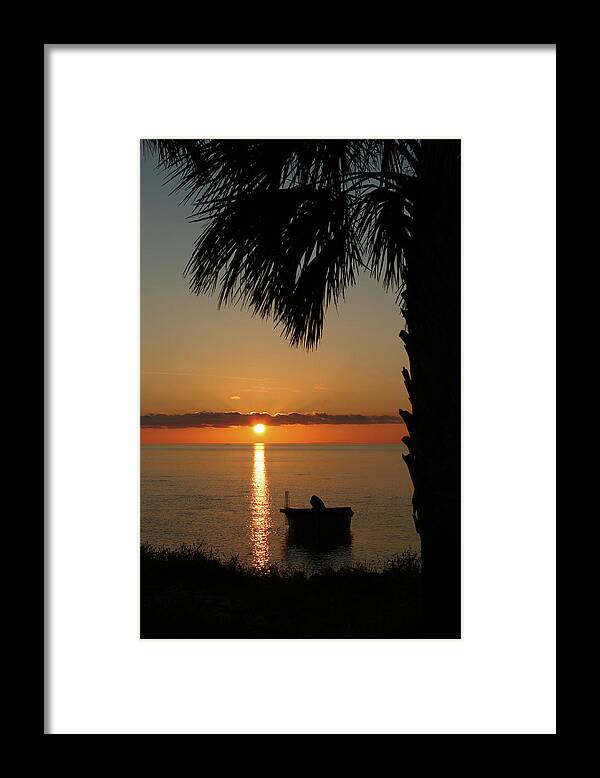Sunset Framed Print featuring the photograph St. George Island Sunset by Lynn Jordan