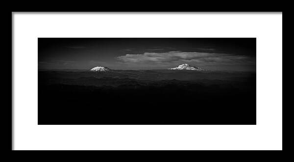 Washington State Framed Print featuring the photograph St. Helens and Adams by Scott Rackers
