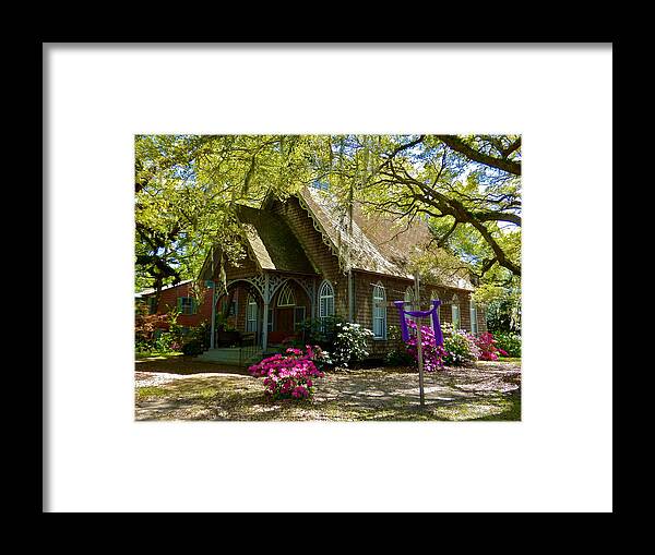 Church Framed Print featuring the photograph St. James-Santee Episcopal Chapel of Ease by Jean Wright