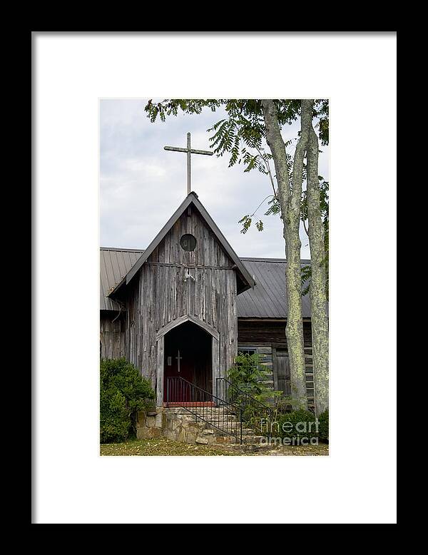 Mentone Framed Print featuring the photograph St. Joseph's-On-The-Mount Episcopal Church  by Bob Phillips