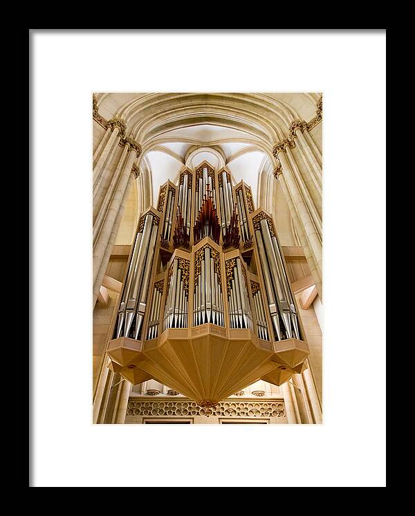 Germany Framed Print featuring the photograph St Lambertus organ by Jenny Setchell