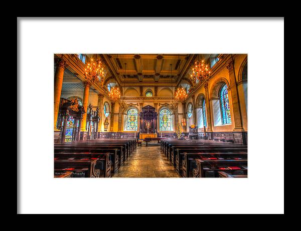 Hdr Framed Print featuring the photograph St. Lawrence Jewry by Ross Henton